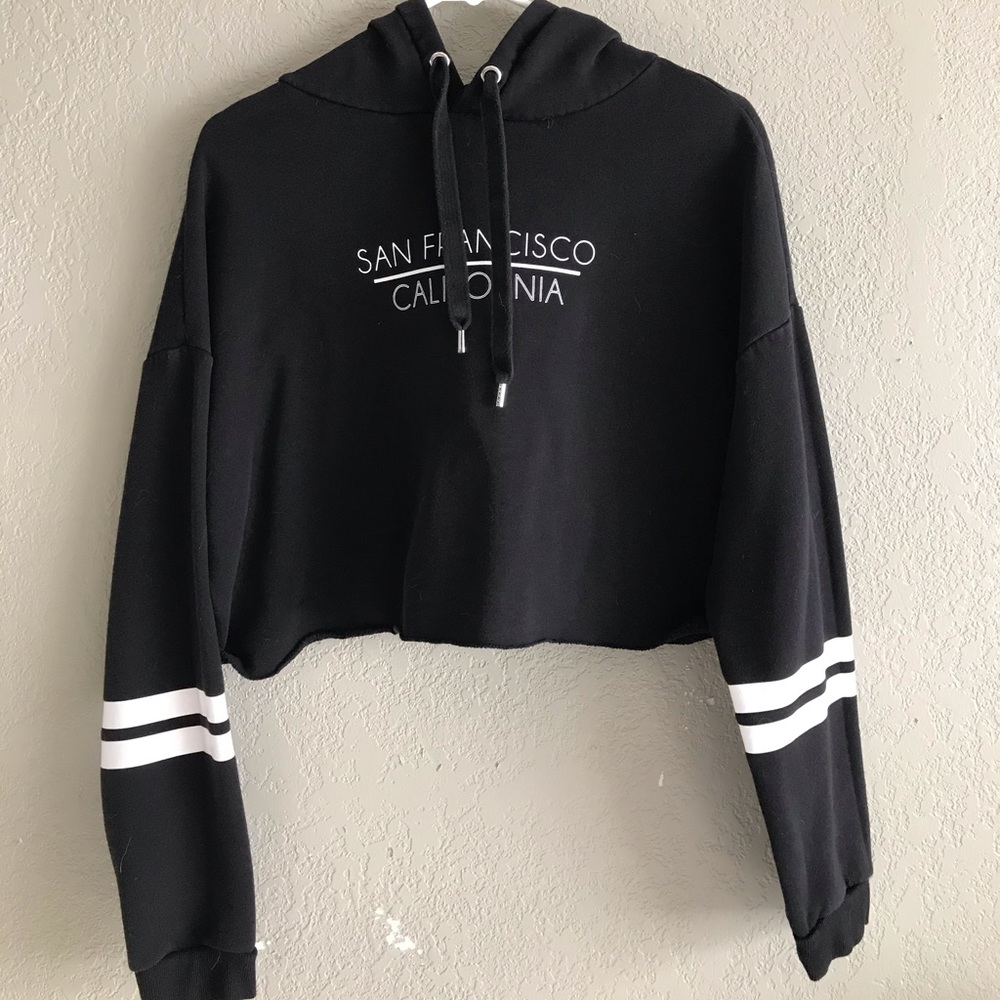 🦋 San Francisco sweater crop top